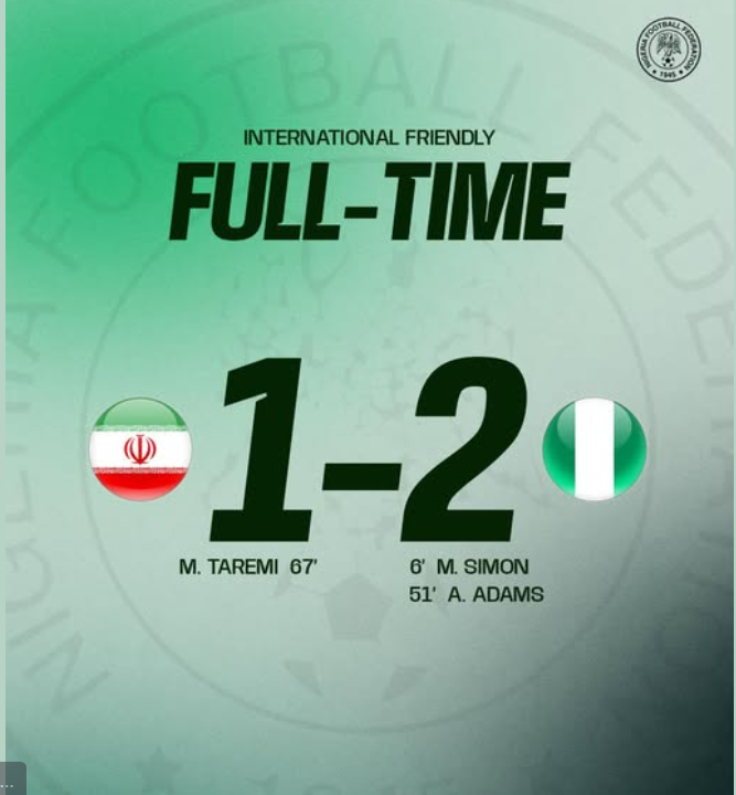 Full time
#IRNNGA #SoarSuperEagles
Who watched this? #dailygist