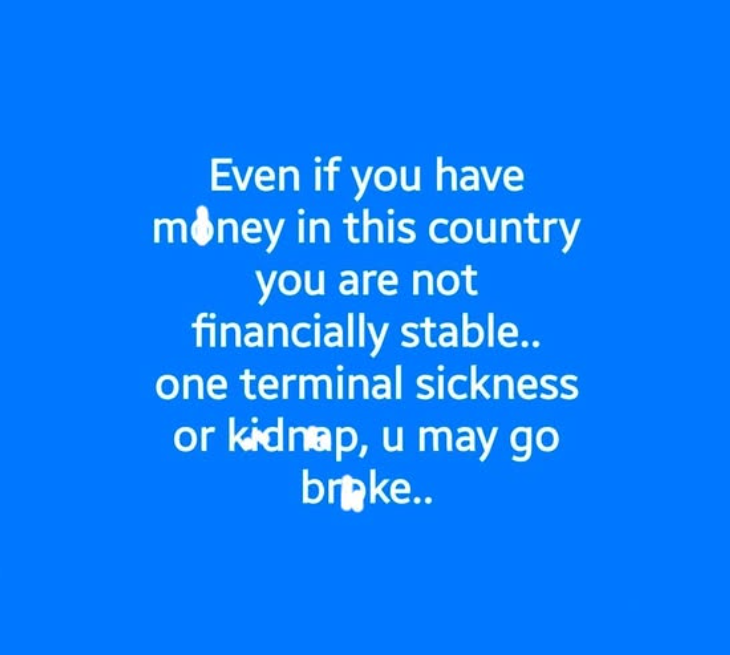 May we not experience any sickness that will dry our pockets
#dailygist