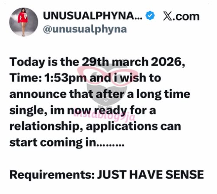 Phyna of Big Brother posted that she is ready for a relationship. Someone commented, "If you meet OP...