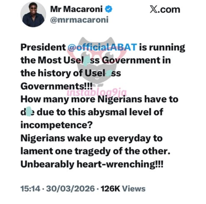 "The President is running the most uselesss government in the history of useless government..." Mr....