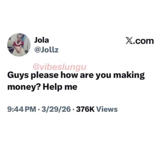 "Guys, how are you making money? Please help meðŸ˜
#dailygist