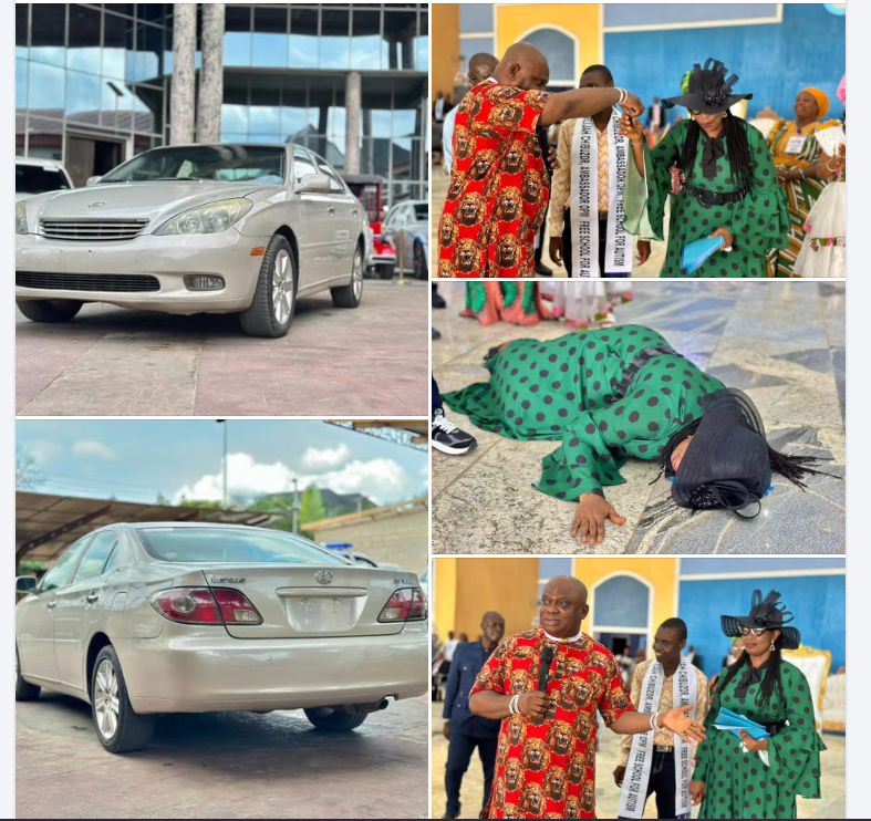 Mr/Mrs Aboy has received a lexus car and a plot of land from the general oversee of OPM.
#dailygist