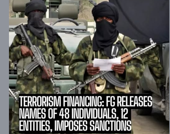 FG releases list of 48 individuals, 12 entities over terr%rism financing, enforces sanctions
The fed...