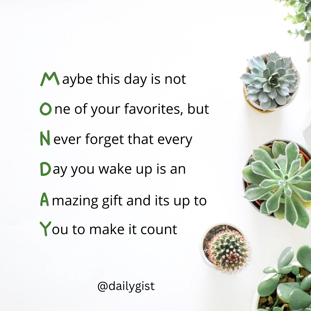 Maybe today isn’t one of your favorites—
and that’s okay.
But every time you wake up,
you’re given...