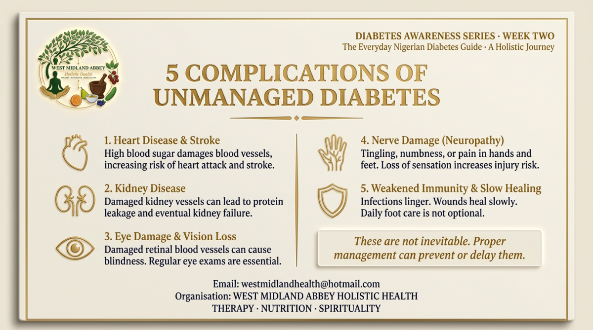 COMPLICATIONS OF DIABETES MELLITUS 🩸
Today, we will not be talking about the effective way to manag...