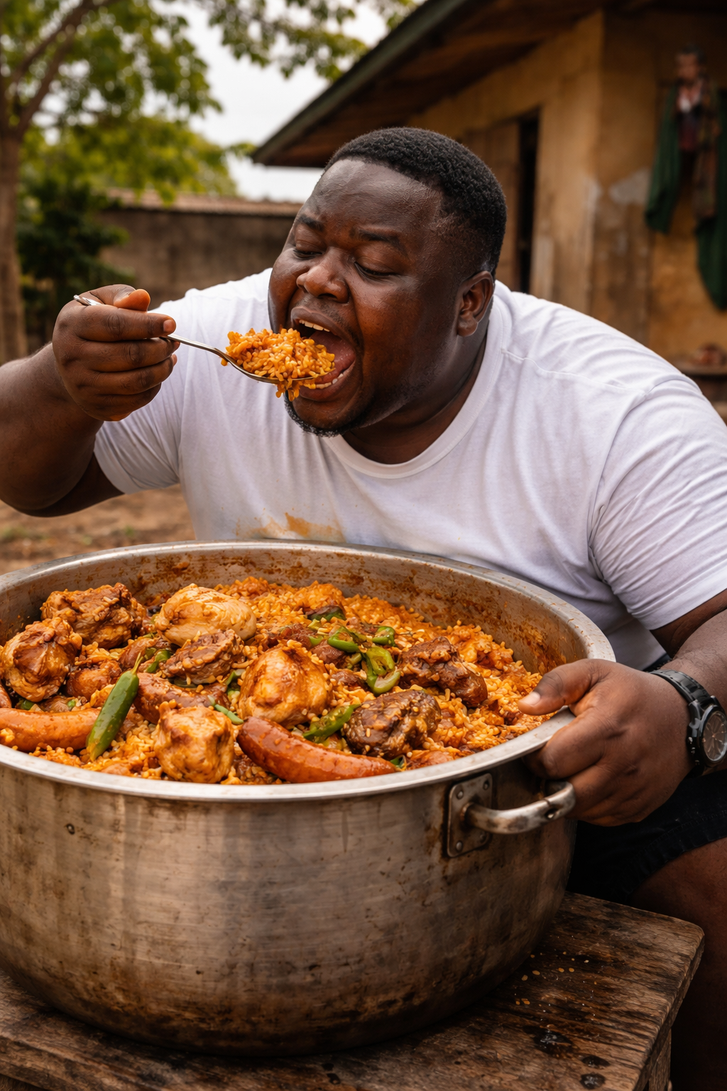 “Na money dey make this kind enjoyment possible… no money, na dry fasting 😭🍛💰”