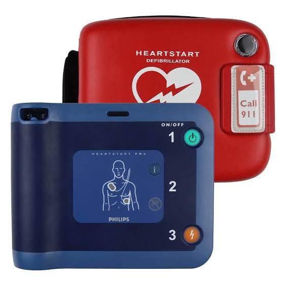 An AED (Automated External Defibrillator) is a lifesaving device used to restore a normal heartbeat...