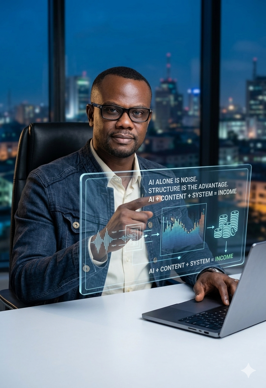 AI will not make you money
if you don’t have a system.
Many people are using AI.
Few people are ear...
