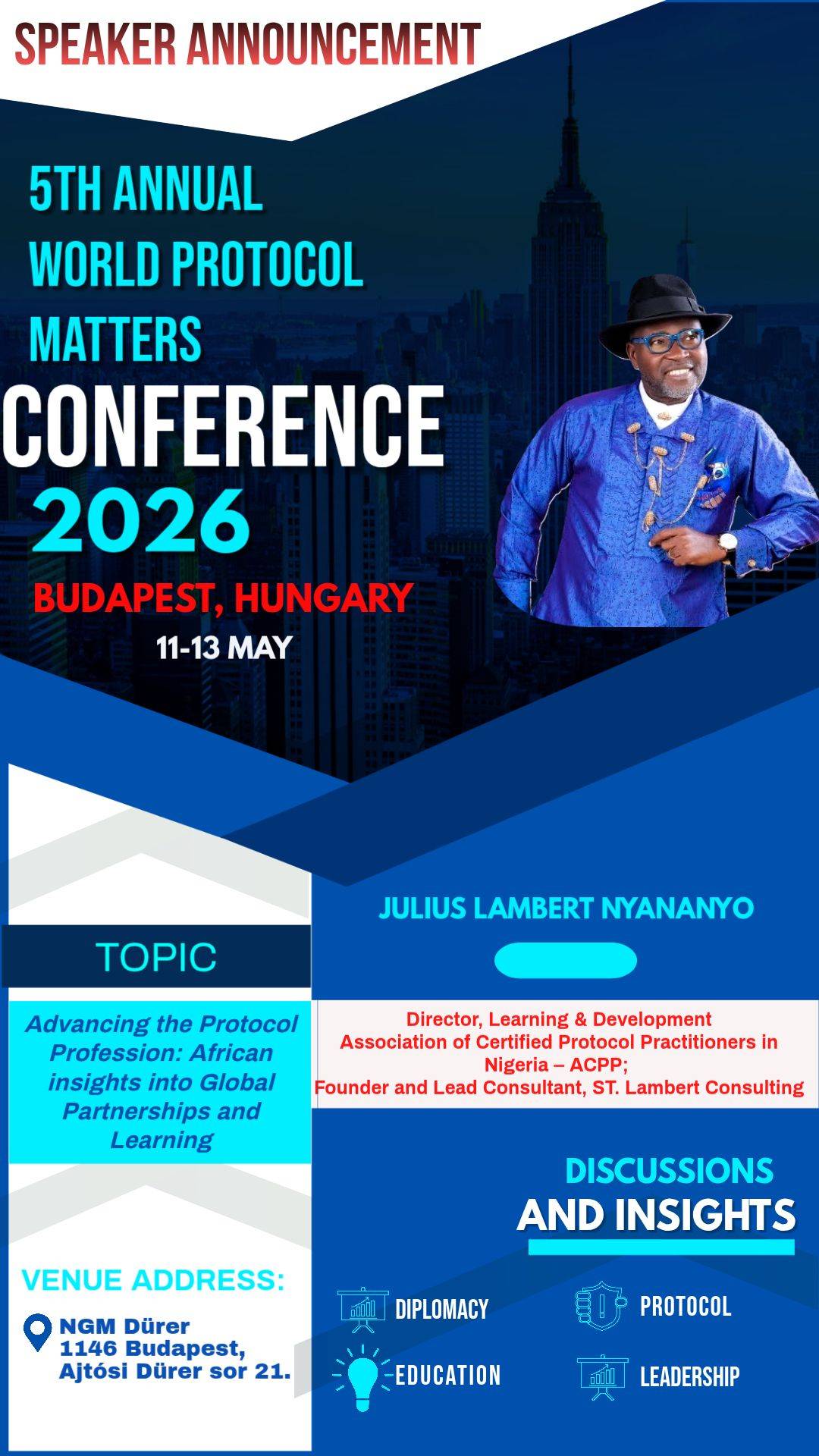 The World Protocol Conference is here, and I will be leading the conversation on Advancing Protocol...