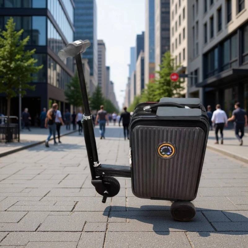 Travel smarter, not harder ✈️✨
This 20-inch electric suitcase lets you ride while you roll compact,...