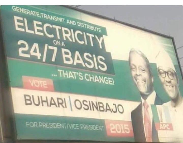 Till date we're still suffering the from the lack of electricity same strategy our present president...