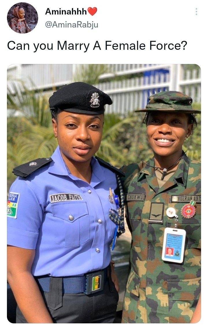 Why don’t you have a friend that wears the uniform ?