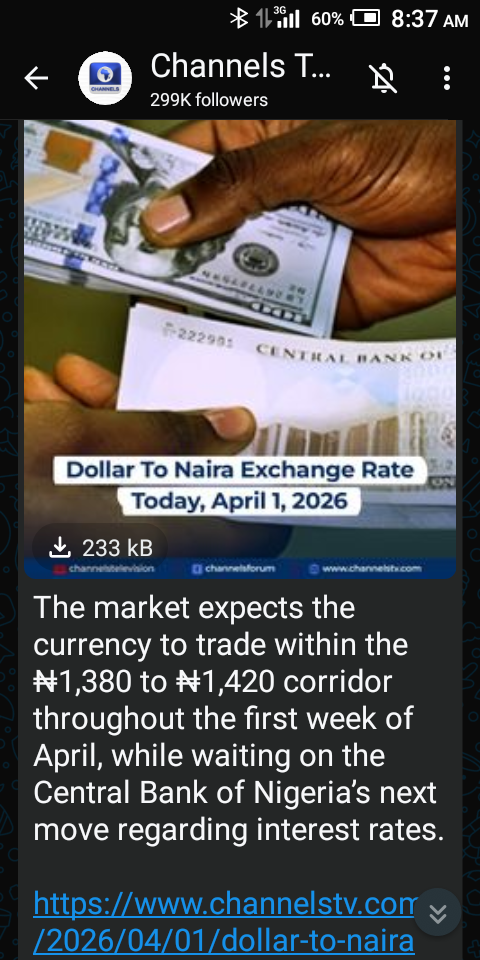At this rate the dollar may eventually exceed 2 thousand Naira
But at least the fx traders would st...