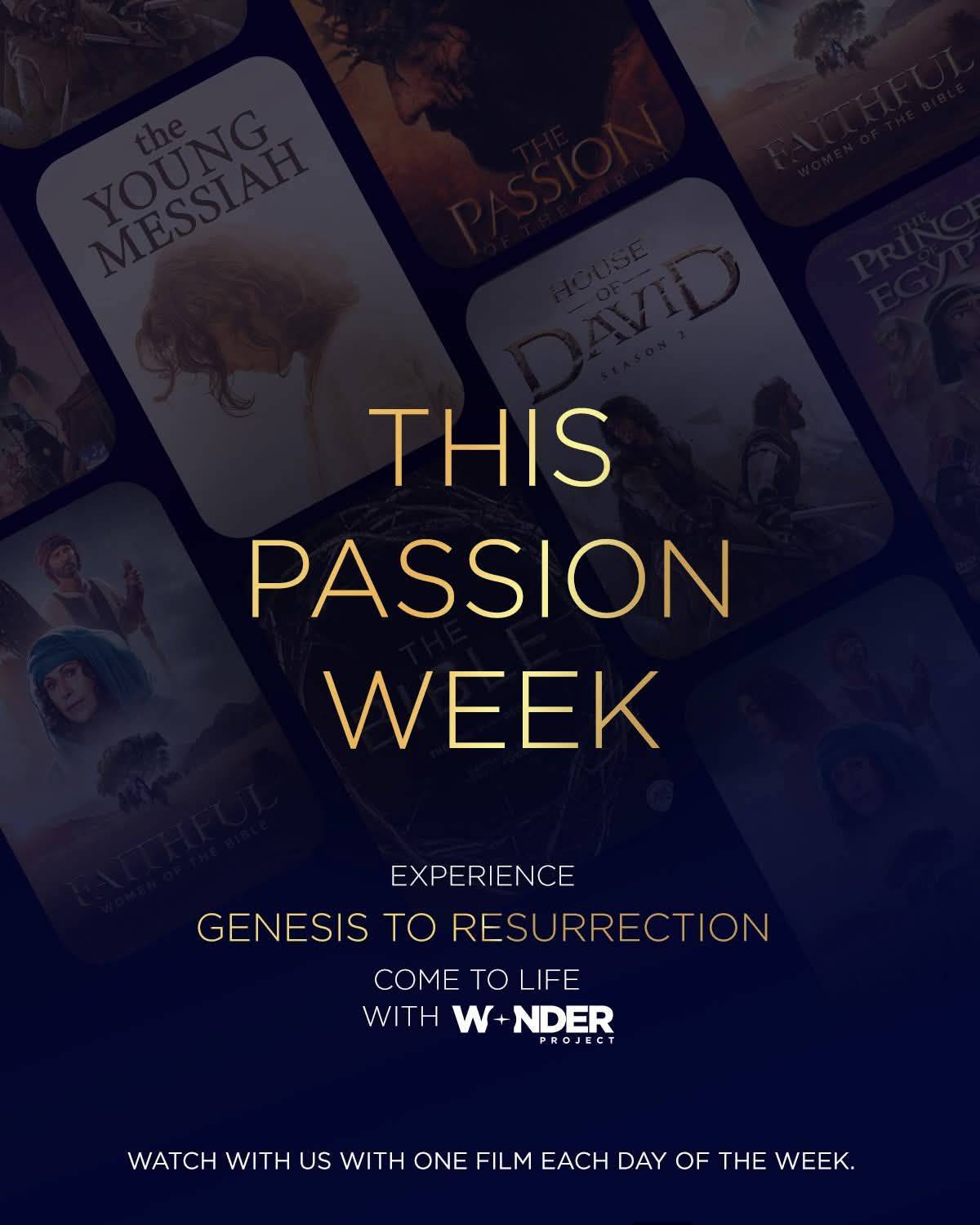 This Passion week - Check out Wonderproject