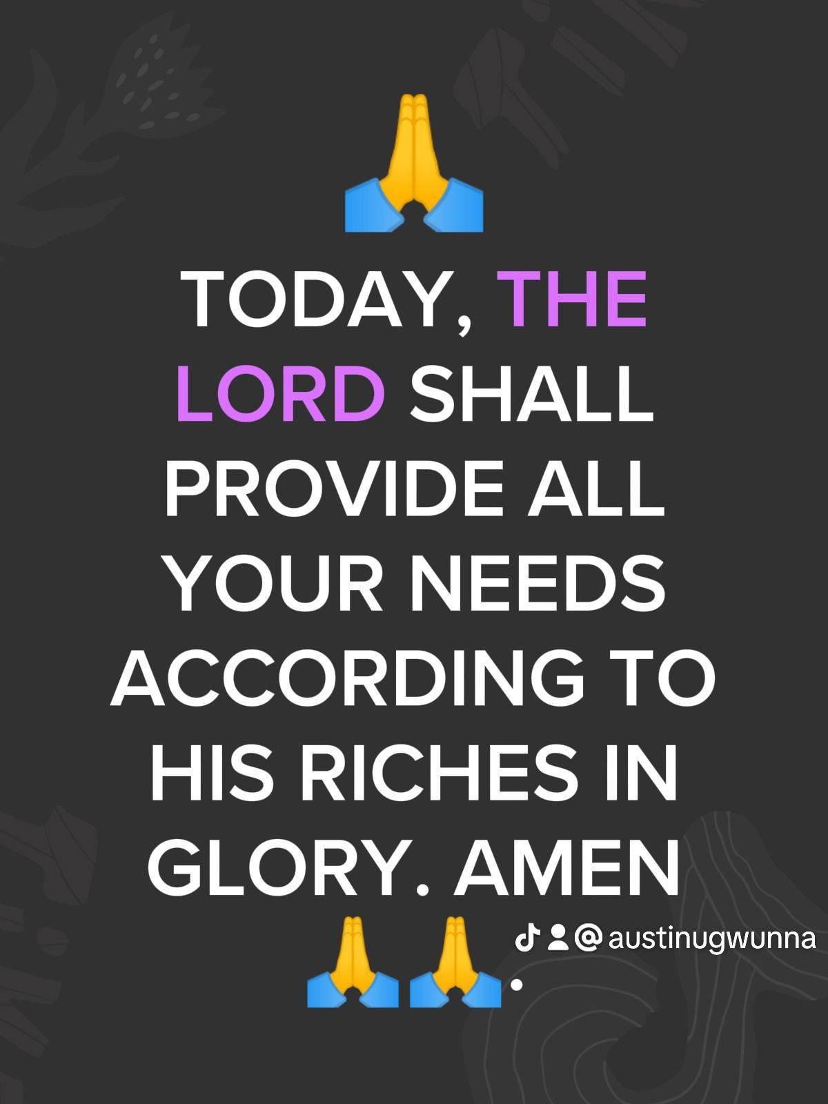 Post by PASTOR AUSTINE
