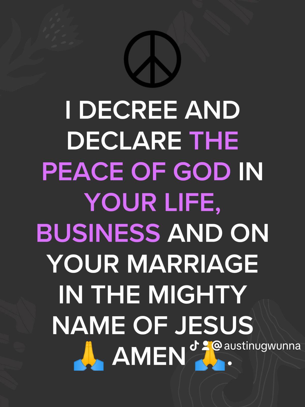 Post by PASTOR AUSTINE