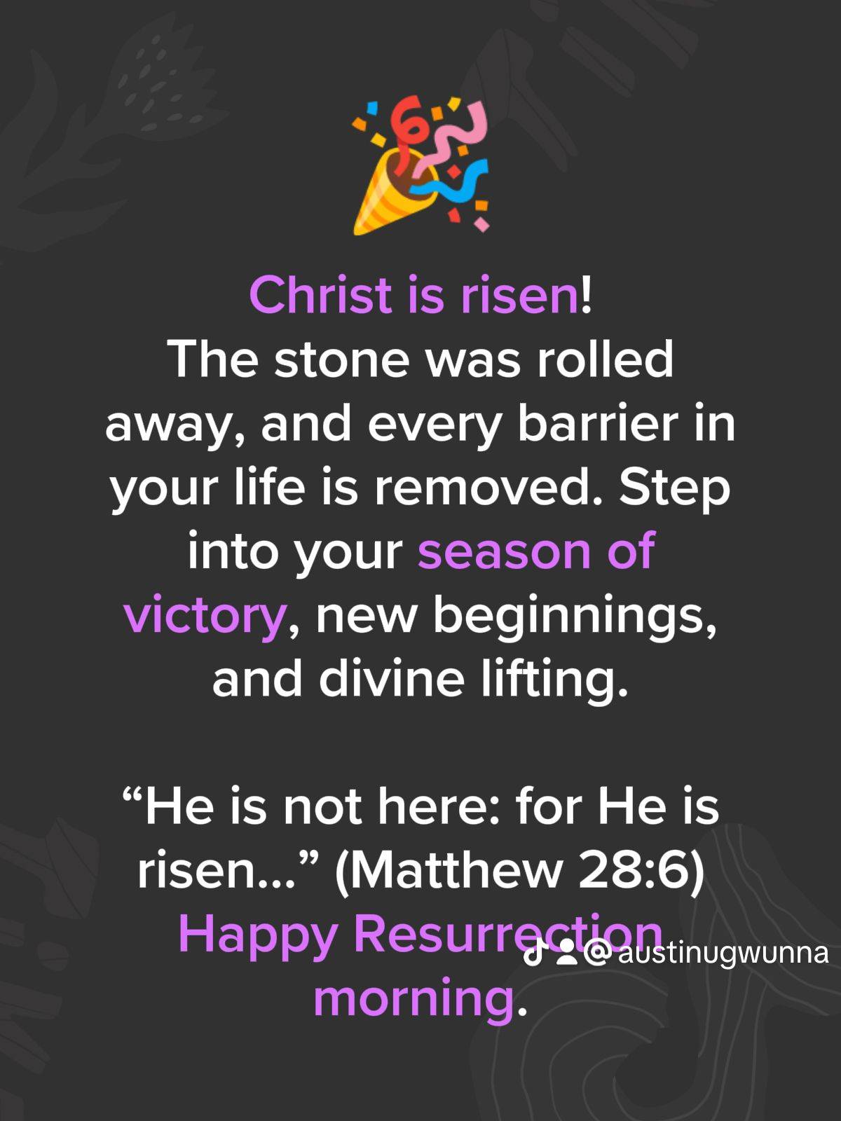 Post by PASTOR AUSTINE