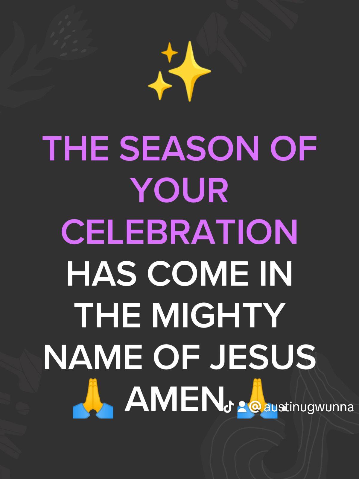 Post by PASTOR AUSTINE