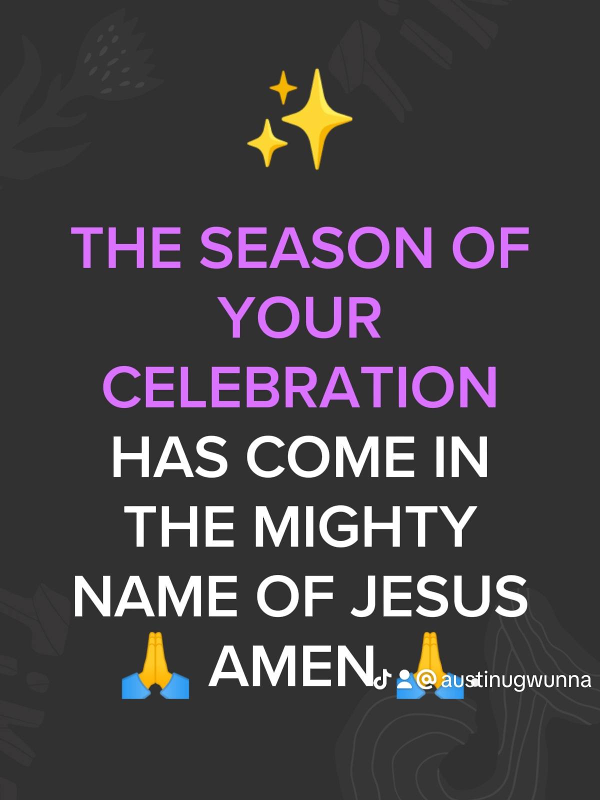 Post by PASTOR AUSTINE
