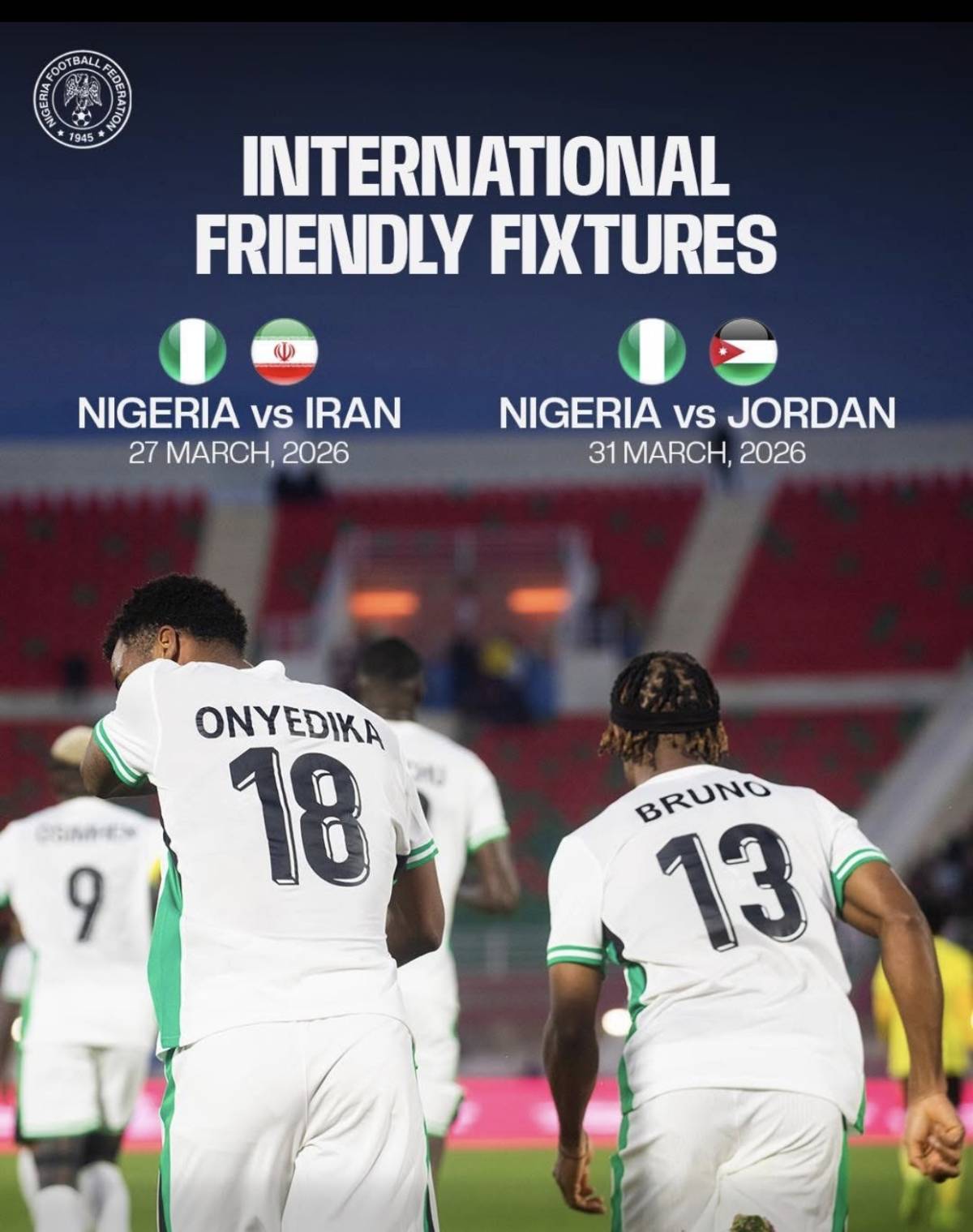 Nigeria 🇳🇬 friendly matches.