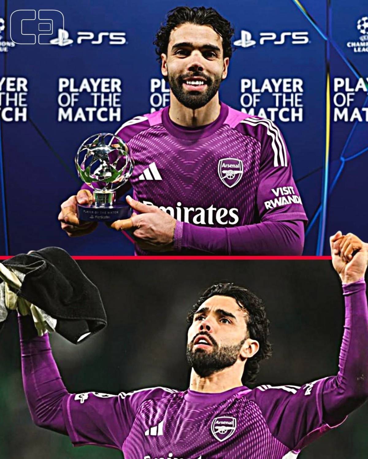 David Raya won Player of the Match last night, another world-class performance. Congratulations, Dav...
