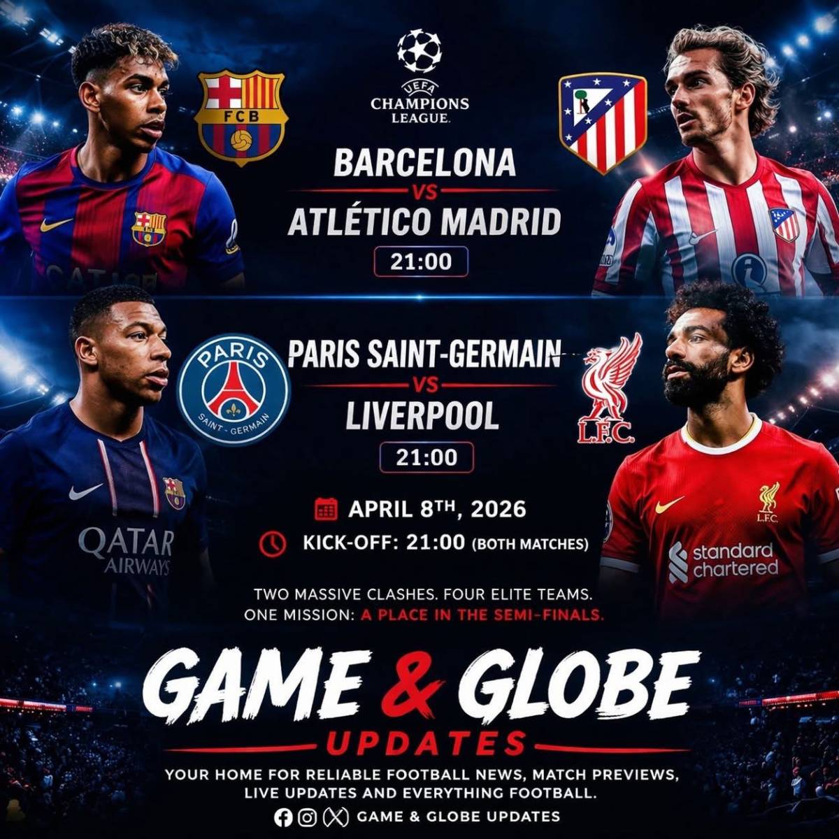 β½π₯ Champions League Night!
Itβs another blockbuster evening in the UEFA Champions League ππ...