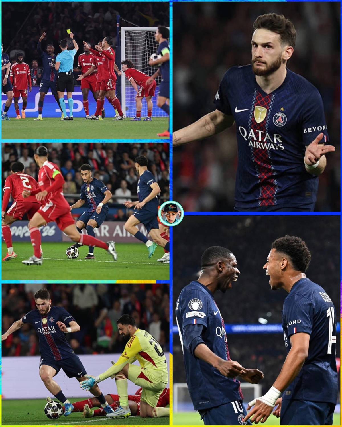 ♻️Doué and Kvaratskhelia Secure Quarter-Final First-Leg with Clinical 2-0 Win over Liverpool
🔵UCL...