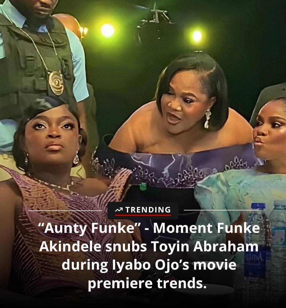 A viral video posted online captures the moment actress Toyin Abraham tried to greet Funke Akindele...