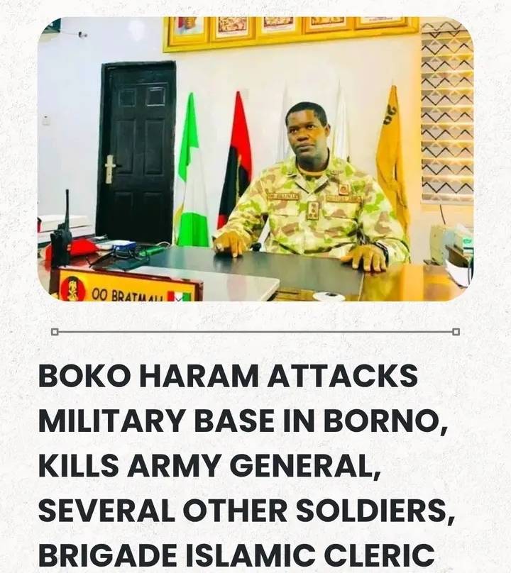 EXCLUSIVE: Late Brig.-Gen. Braimoh Tried To Escape Boko Haram Assault But Armoured Vehicle Failed To...
