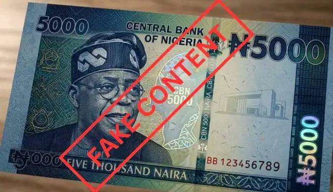 Viral N5,000 note featuring Tinubu is fake — CBN
The Central Bank of Nigeria (CBN) has dismissed as...