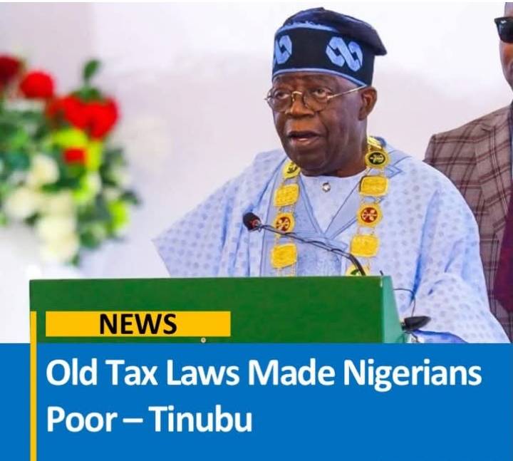 President Bola Ahmed Tinubu on Tuesday said colonial-era tax laws impoverished Nigerians through fra...