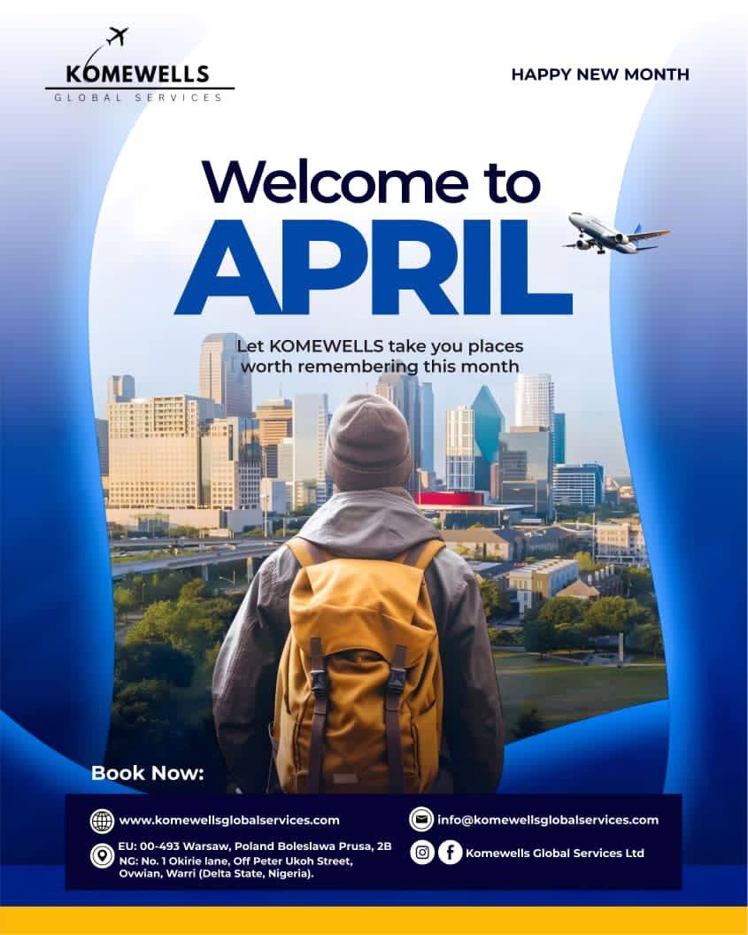 πβοΈ Welcome to a New Month β From Komewells Global Services
A new month means new journeys, new de...