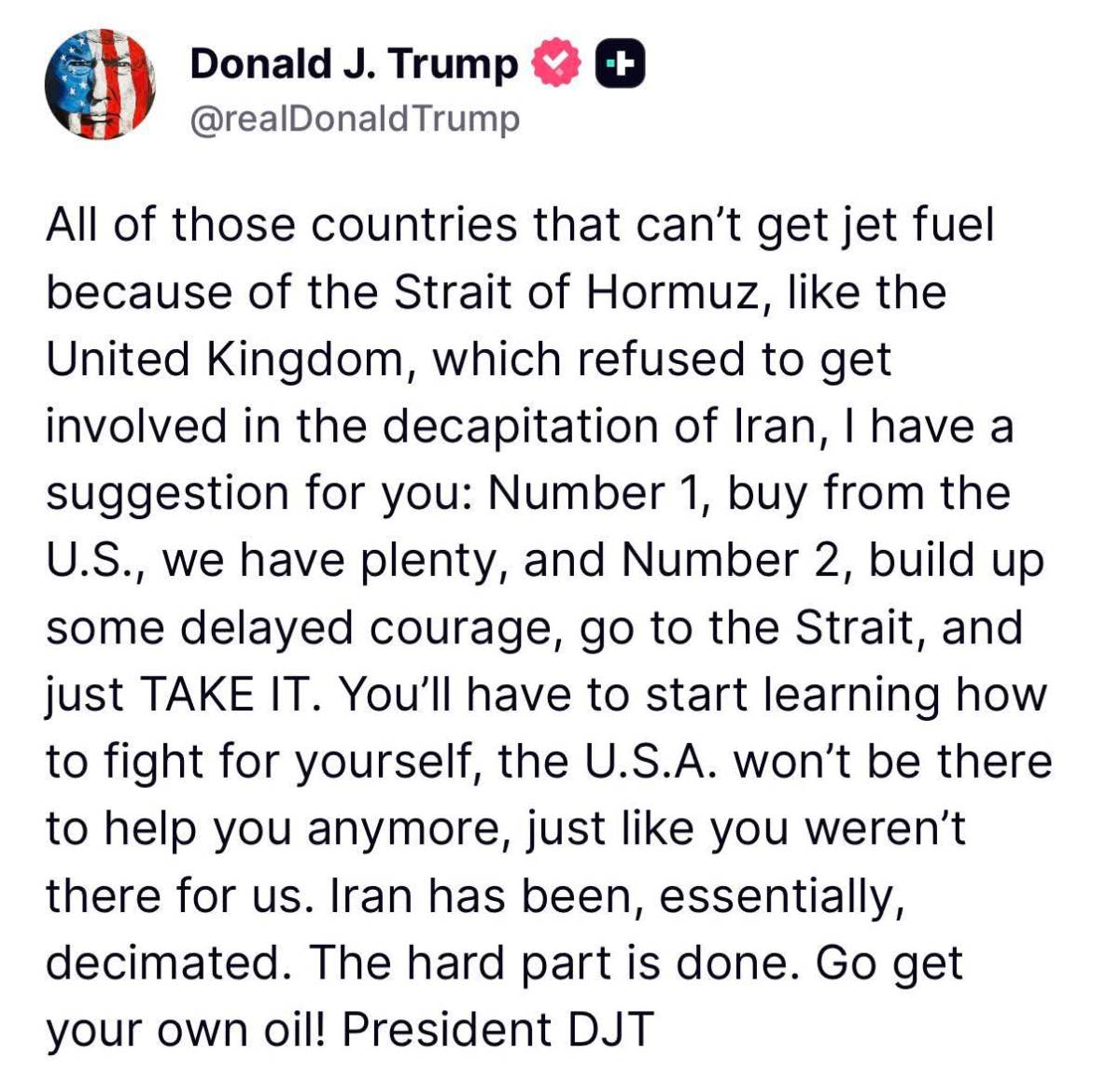 Strong President