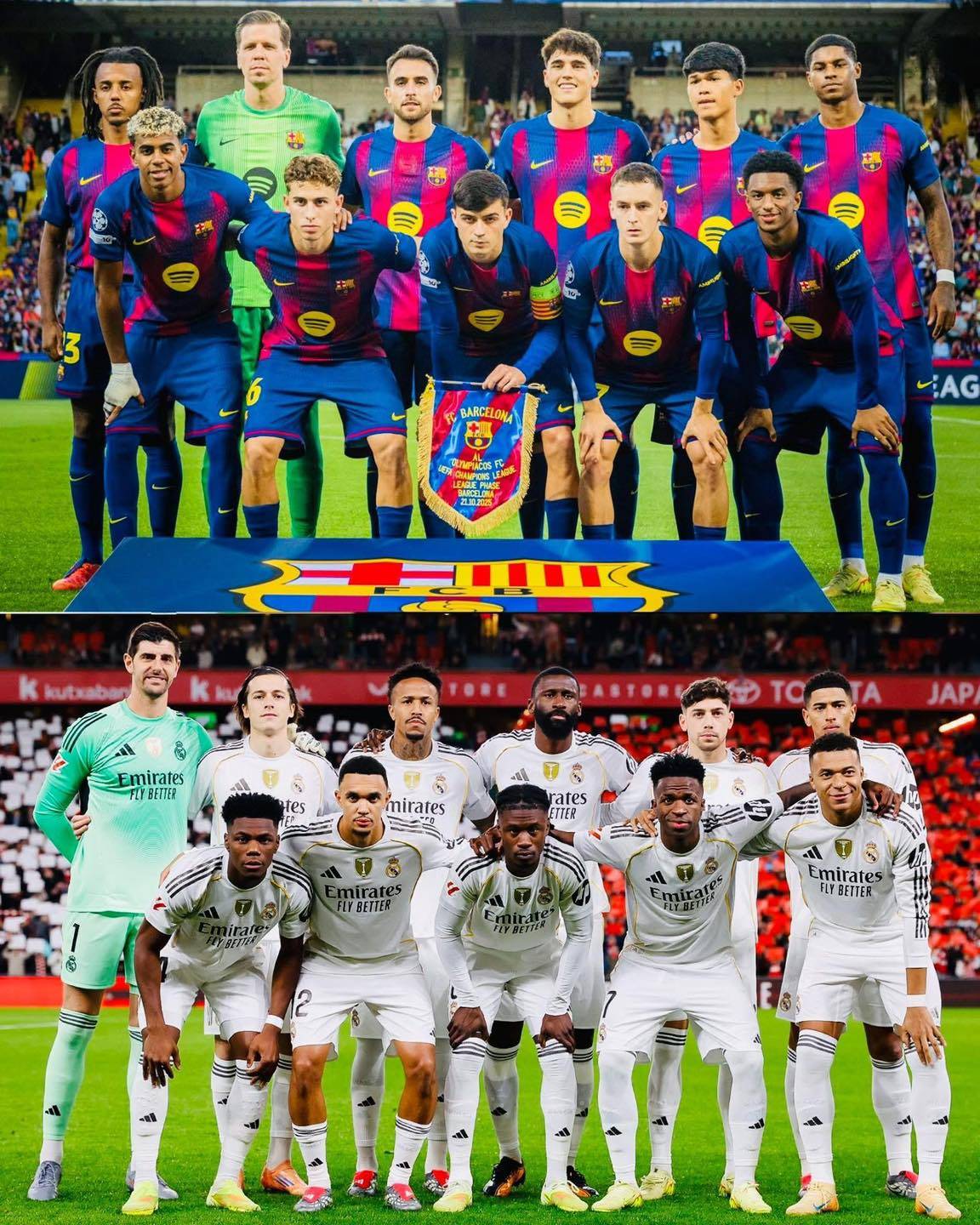 πͺπΈ If Barcelona and Real Madrid win their next four La Liga matches:
π The league title will be de...