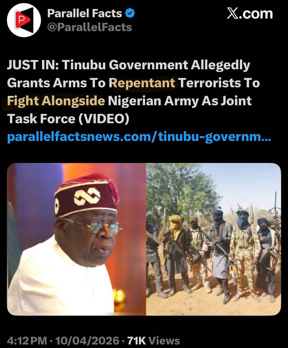 Do you think the repentant terrorists (turned soldiers) would be deployed to the North to fight thei...