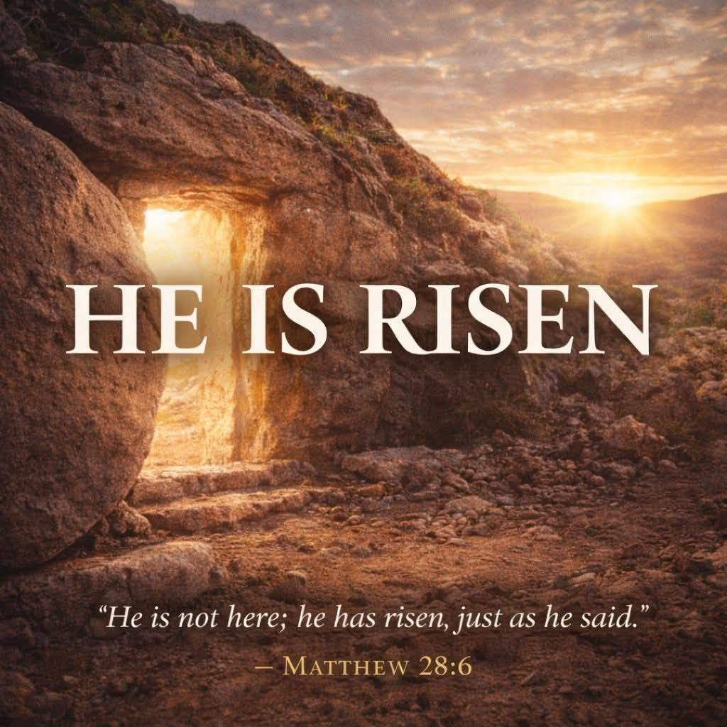May his death and resurrection bring a new chapter in our lives. Happy resurrection morning morning...