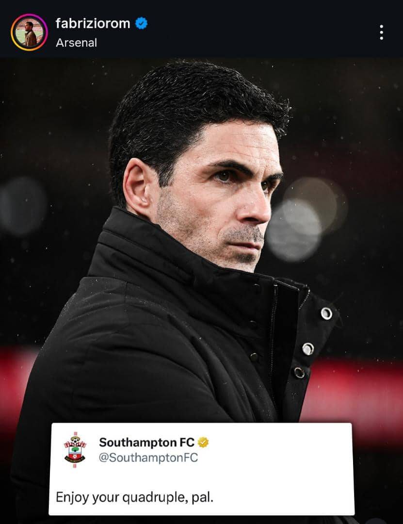 This Arteta is good for second position, the arsenal board has back him enough does he looks like he...