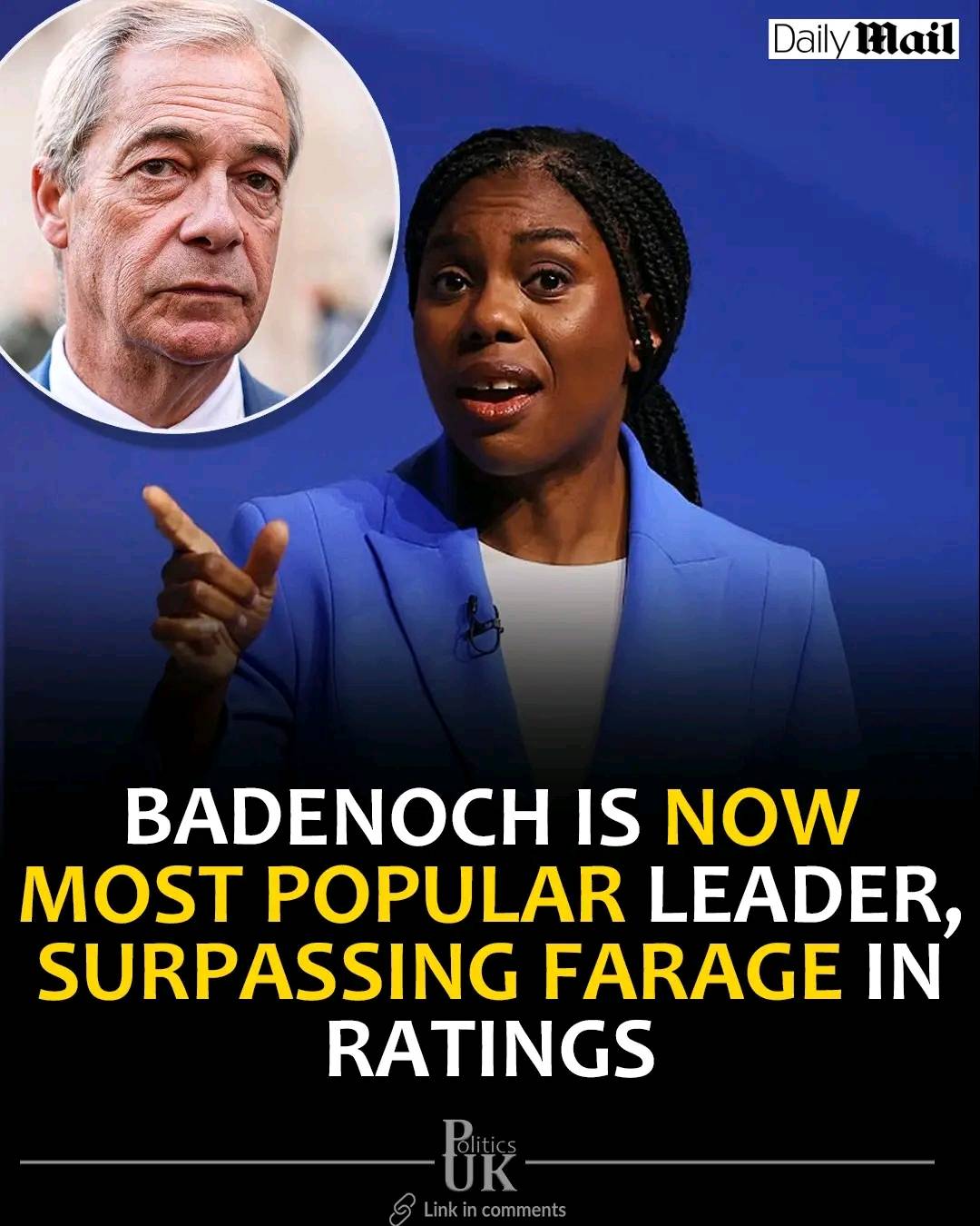 Why do you think Kemi Badenoch is becoming more popular?
