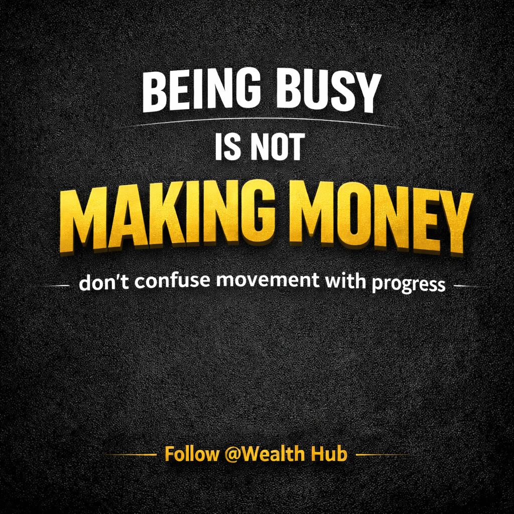 Here’s why people stay busy but don’t make money 👇