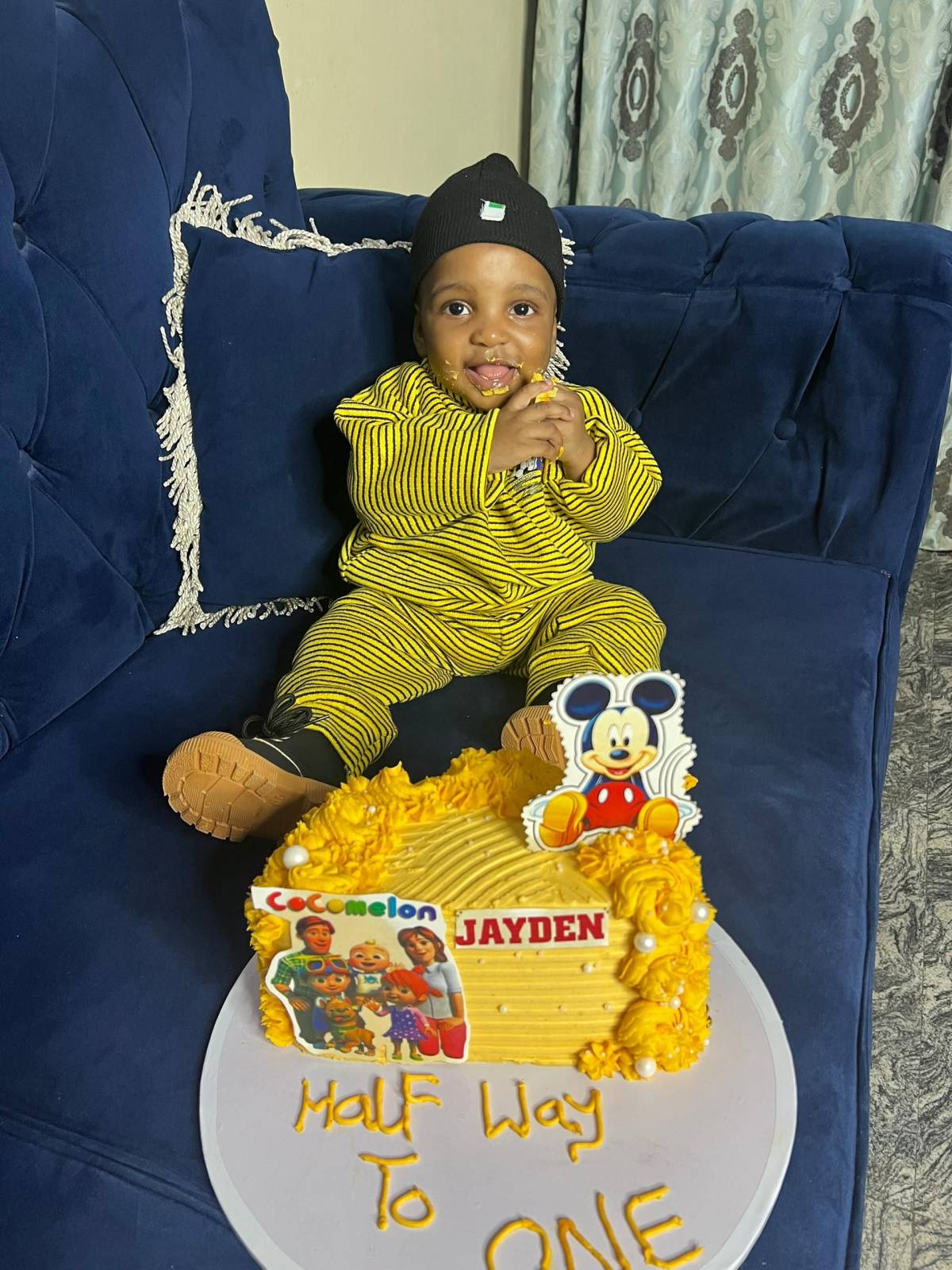 Jayden celebrating 6months