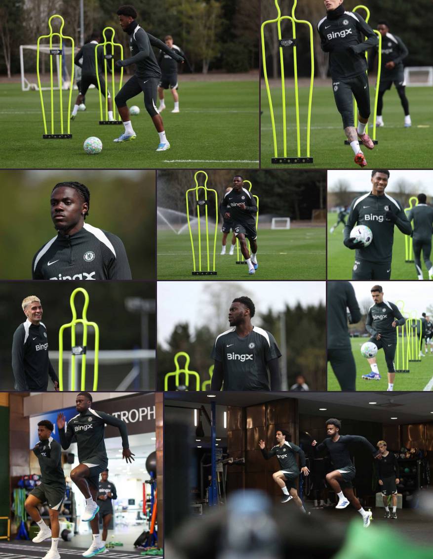 ๐ธ Today's training session ahead of Manchester City clash! ๐ช๐ต (1/3)
#CFC | #Chelsea | #CHEMCI...