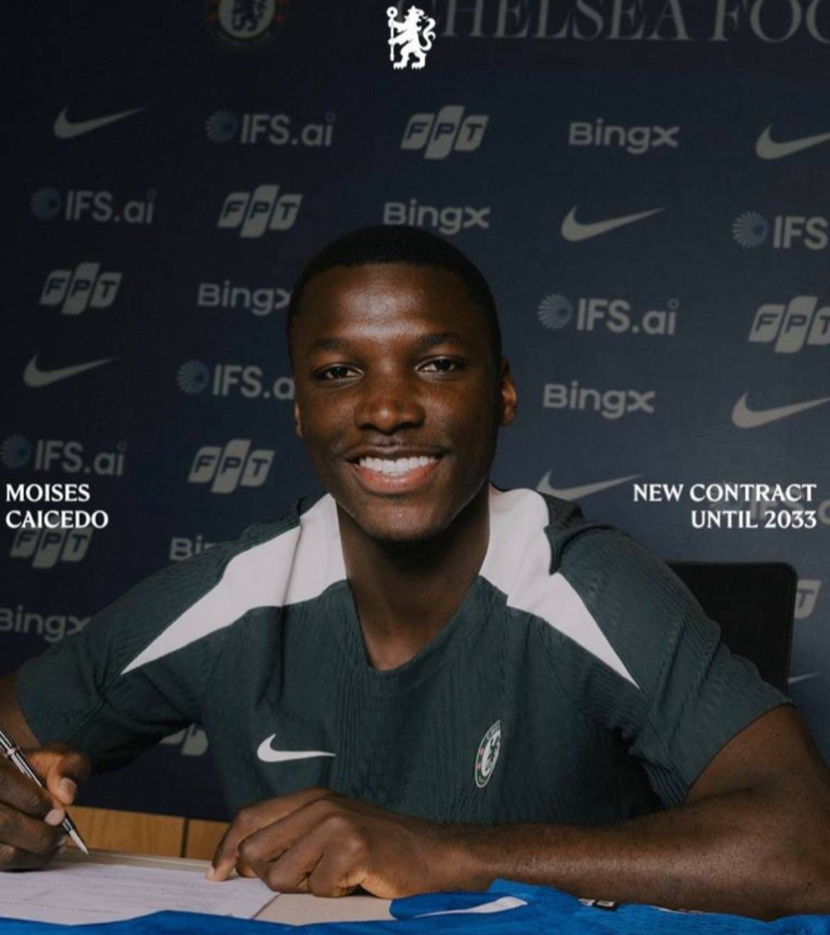 OFFICIAL: Moises Caicedo has signed a new contract with Chelsea until 2033.
#CFC | #Chelsea
๐ฒ @CF...