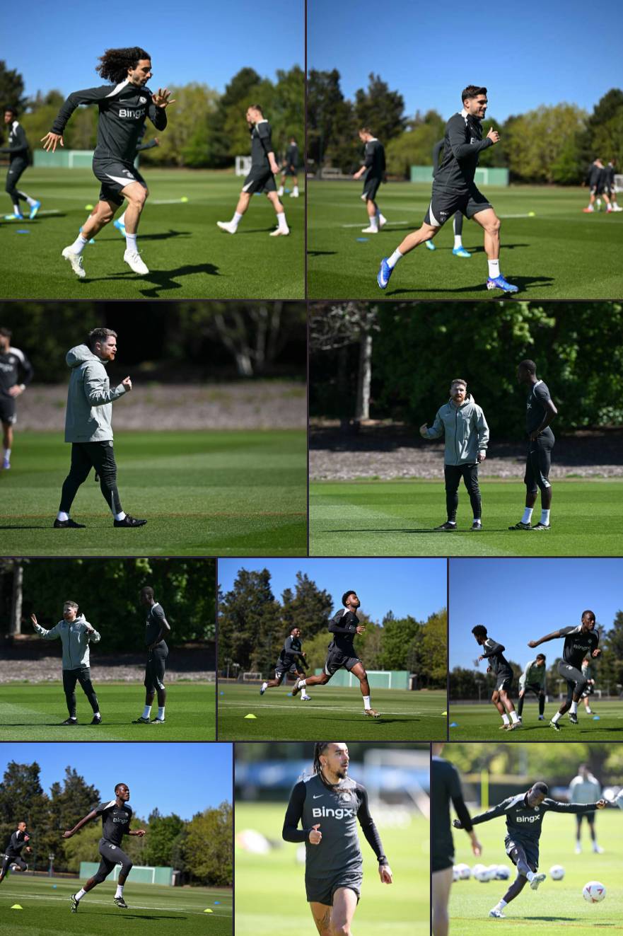 📸 yesterday’s training session ahead of Leeds United clash! 💪🔵 (1/2)
#CFC | #Chelsea | #Emirate...