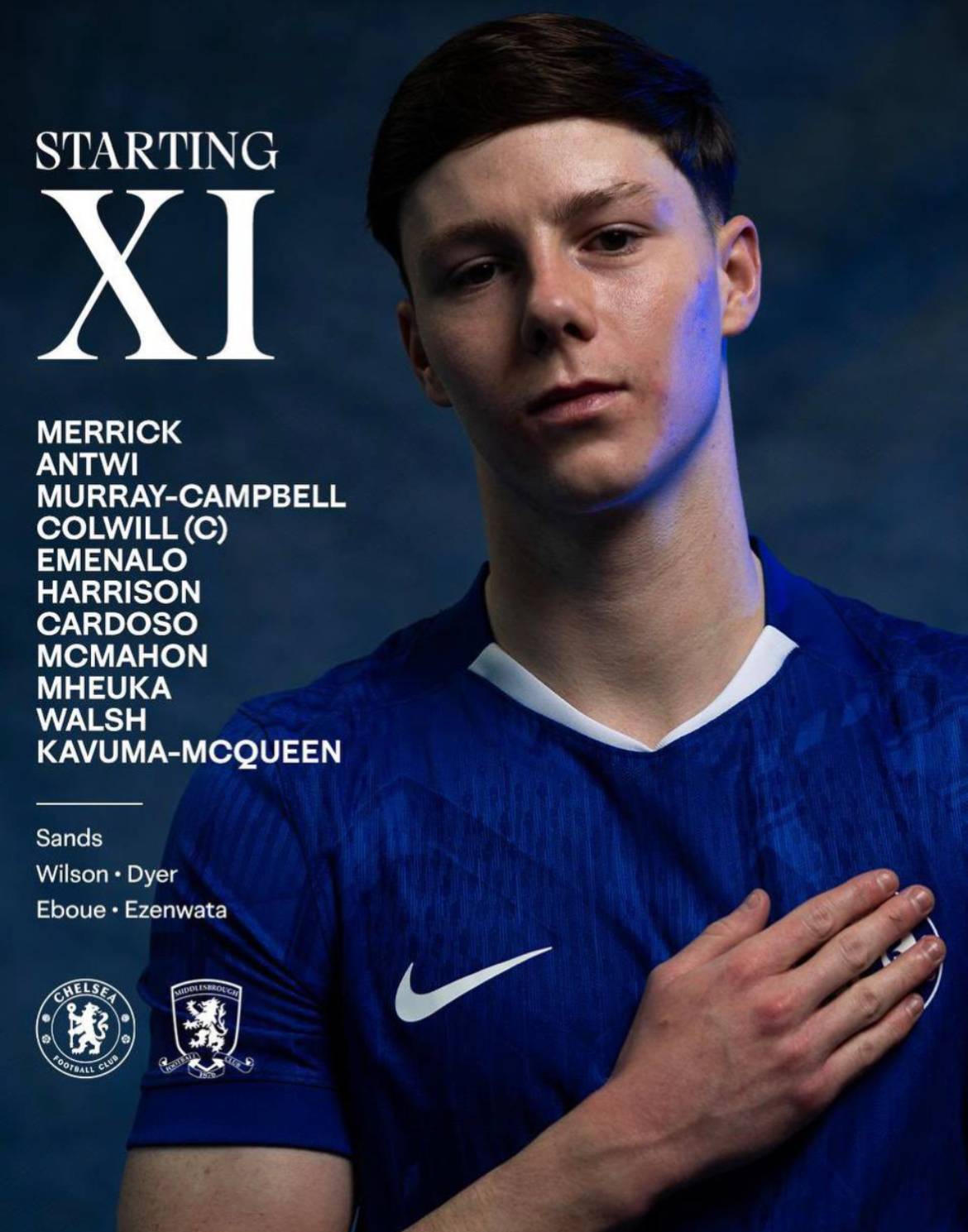 Levi Colwill starts for the U21 vs Middlesbrough U21 this afternoon.
#CFC | #Chelsea
๐ฒ @CFC_Chel...