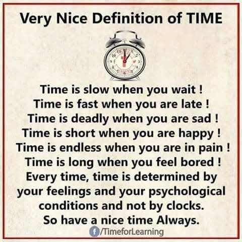 Time also lead by your emotions