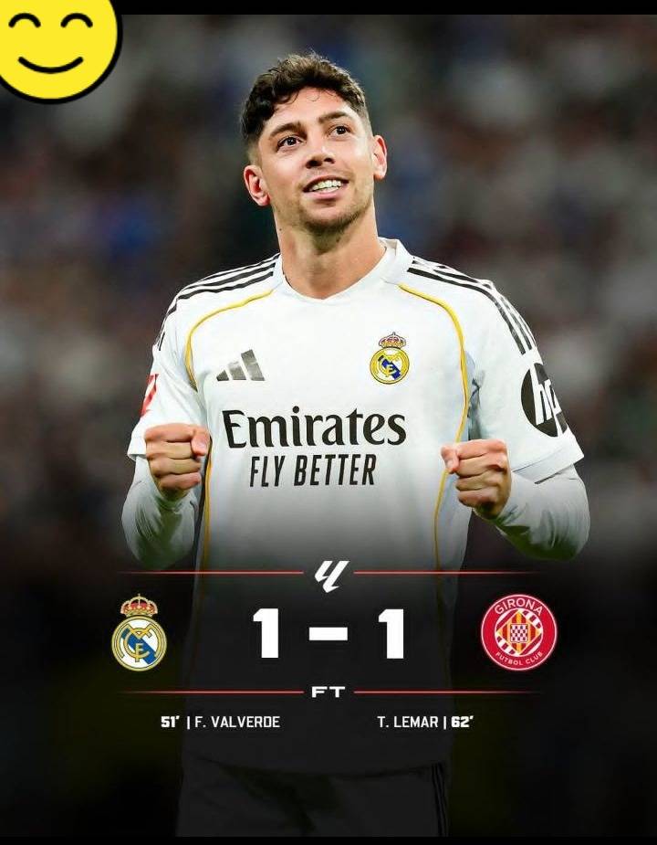 FT: Real Madrid 1:1 Girona