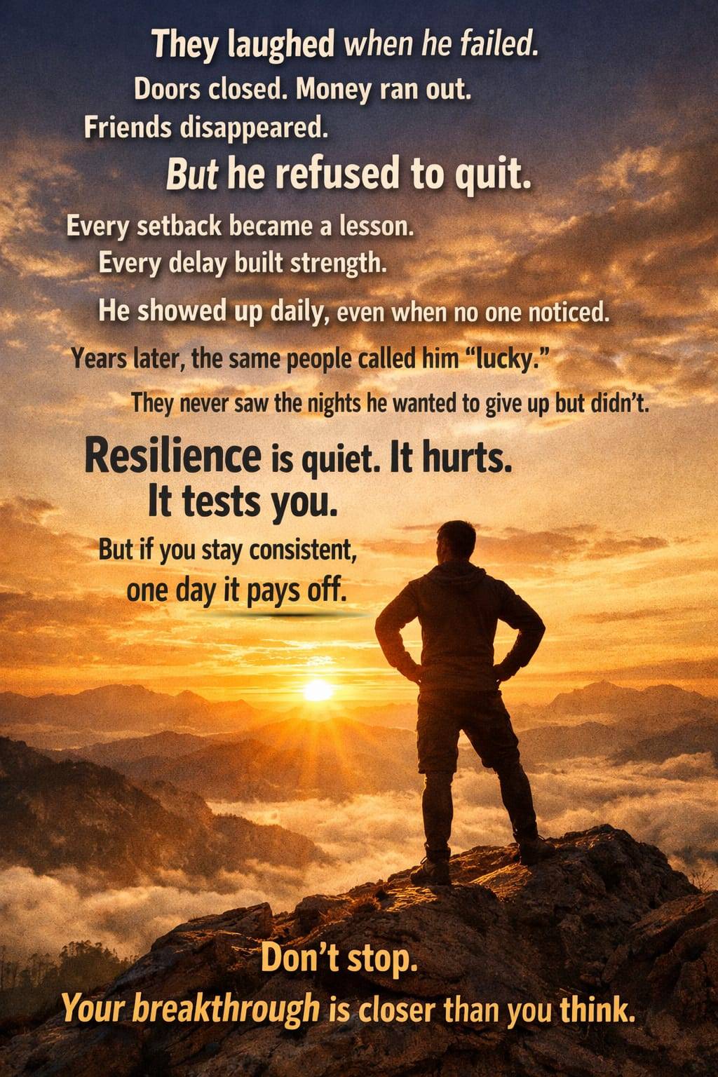 They laughed when he failed. Doors closed. Money ran out. Friends disappeared. But he refused to qui...