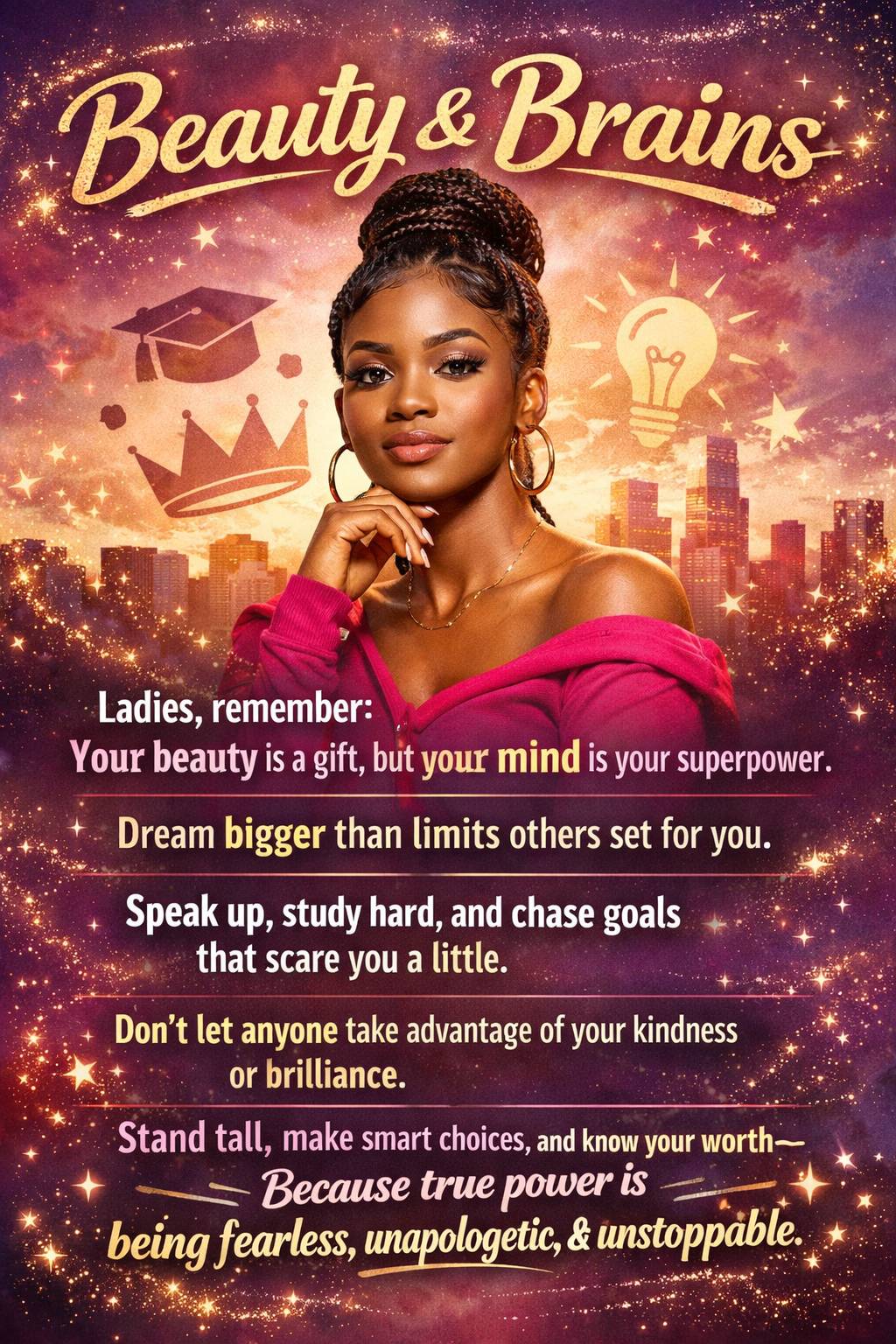 Beauty & Brains ( An Encouragement for African Women).
Queens, your worth is more than your looks. Y...
