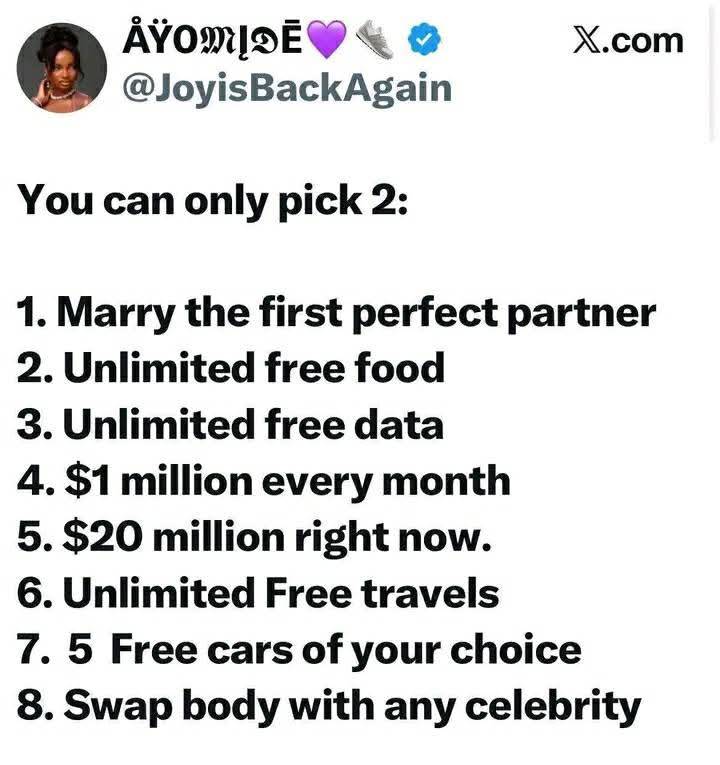 Pick only 2