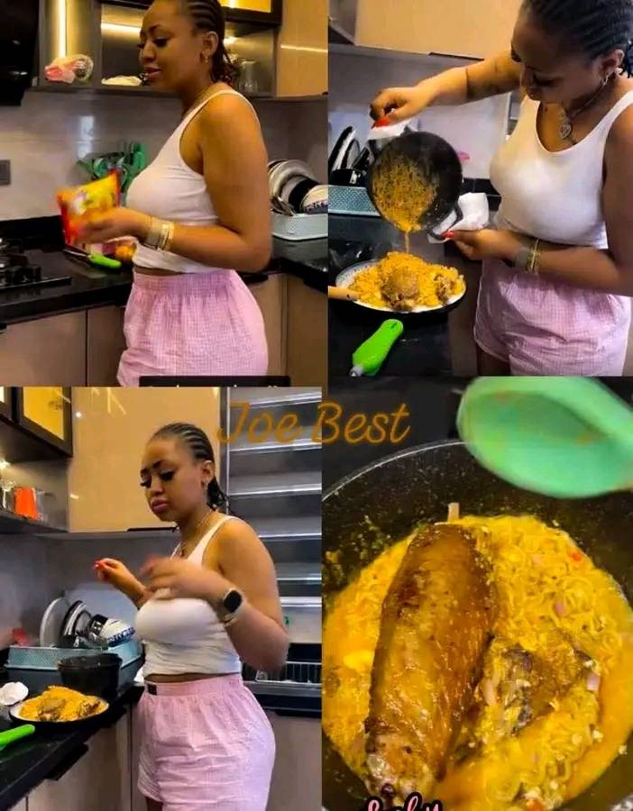 Regina Daniels just stepped into the kitchen for the first time since her separation, and she decide...